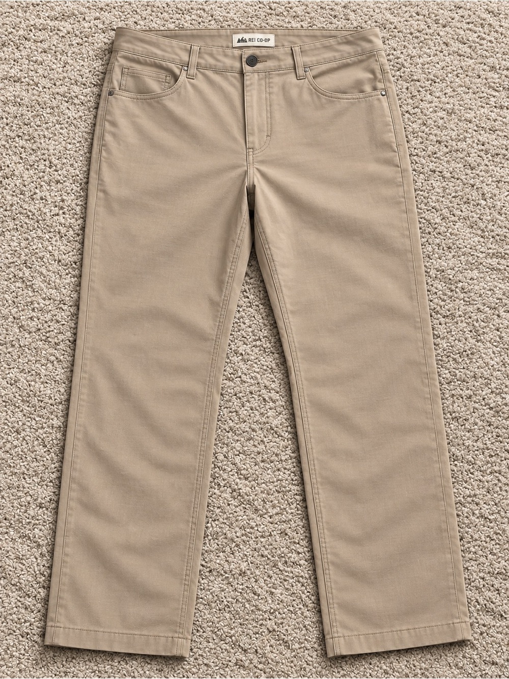all in motion Tan Straight-Fit Chinos